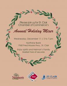 Annual Holiday Mixer Flyer